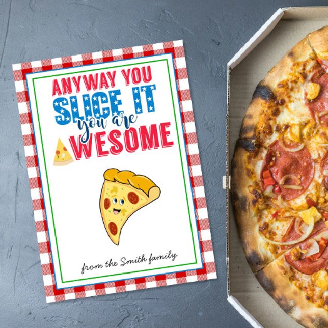 Lehrer schätzen Pizza Geschenk Lehrer Slice Einladung (Von Creator hochgeladen)