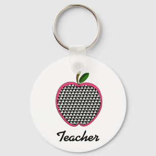 Lehrer Schlüsselanhänger Hahnentrittmuster Apple