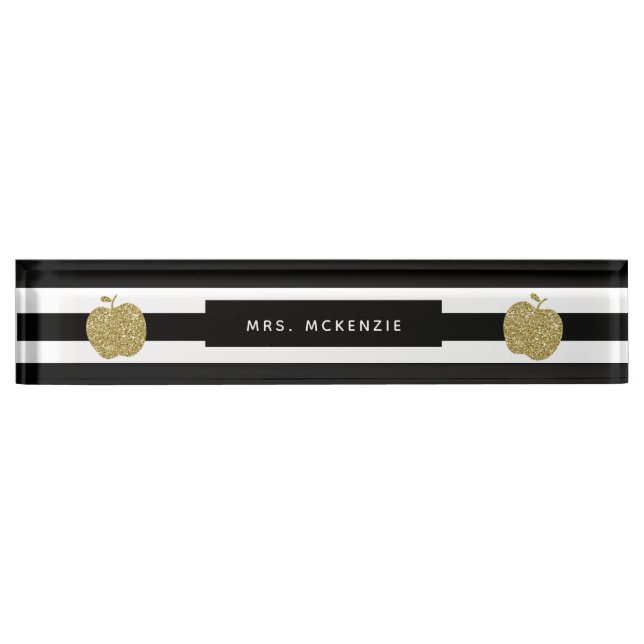 Lehrer-Schreibtisch-Nummernschild Namensplakette (Vorderseite)