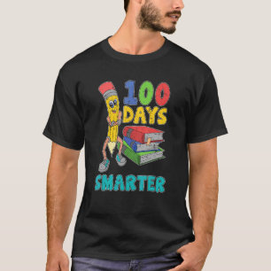 Lehrer Schüler Bleistift Bücher  100 Tage Schule T-Shirt