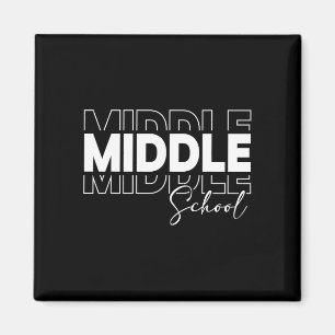 Lehrer-Schüler-Crew der Mittelschule Abschluss Magnet