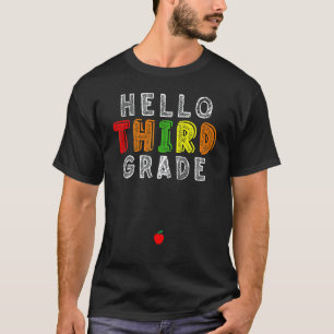 Lehrer Schüler der 3. Klasse Zurück zur Schule Hal T-Shirt