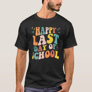 Lehrer Schüler Glücklich Letzter Schultag Vintage  T-Shirt
