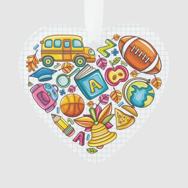 Lehrer / Schulpersonal - Danke, Ornament (Vorderseite)