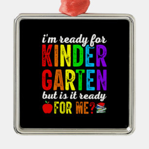 Lehrer sind für den Kindergarten bereit Ornament Aus Metall