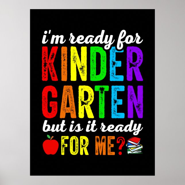 Lehrer sind für den Kindergarten bereit Poster (Vorne)