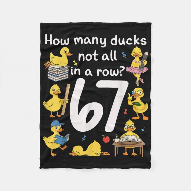 Lehrer Six Seven Meme 67 Lustiger Lehrer Duck In A Fleecedecke (Vorderseite)