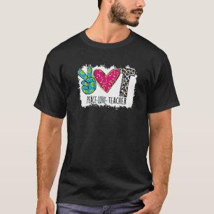 Lehrer Spaß Liebe Lehrer Colorful Leopard T-Shirt