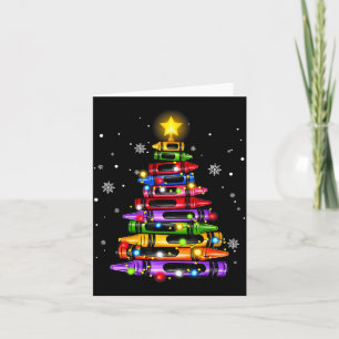 Lehrer Stift Weihnachtsbaum Lichter Schüler Schule Karte