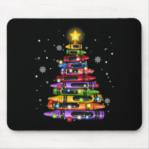 Lehrer Stift Weihnachtsbaum Lichter Schüler Schule Mousepad