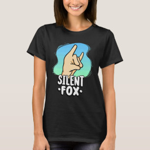 Lehrer Stille Fox für leise Schüler in der Klasse T-Shirt
