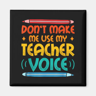 Lehrer Stimme Teacherlife Grundschullehrer Magnet