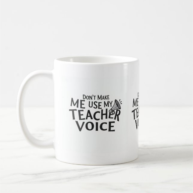 Lehrer-Stimmen-Tasse Kaffeetasse (Links)