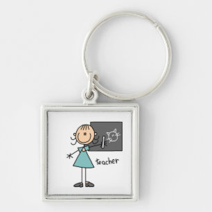 Lehrer-Strichmännchen Schlüsselanhänger
