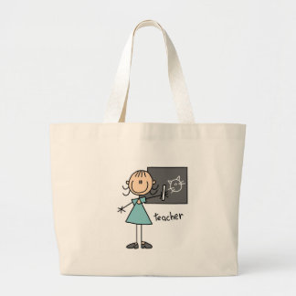 Lehrer-Strichmännchen-Tasche Jumbo Stoffbeutel