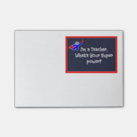 Lehrer Super Hero Post-it®-Anmerkungen 4 x 3