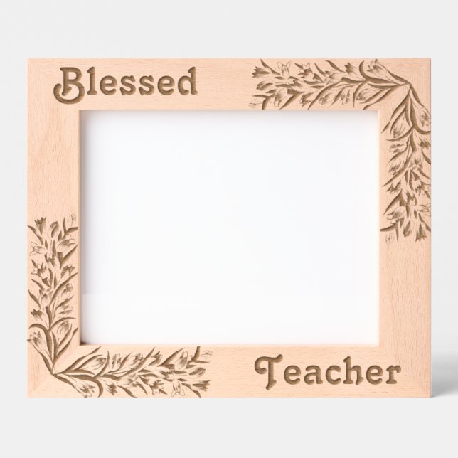 Lehrer Superhelden gesegnete Bilderrahmen für Lehr Geätzte Rahmen (Vorderseite)