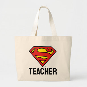 Lehrer Superman S-Shield Superman-Logo Jumbo Stoffbeutel