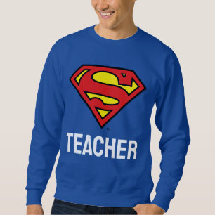 Lehrer Superman S-Shield   Superman-Logo Sweatshirt