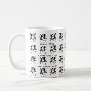 Lehrer, Tänzer für Niedliche Silhouette Kaffeetasse
