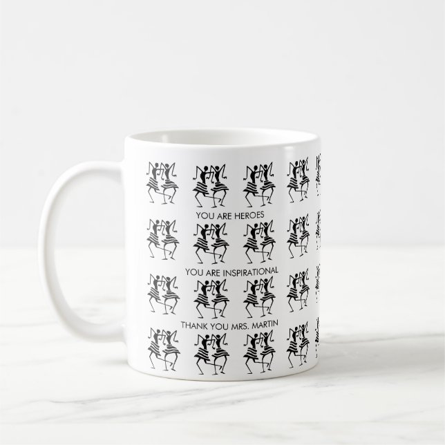 Lehrer, Tänzer für Niedliche Silhouette Kaffeetasse (Links)