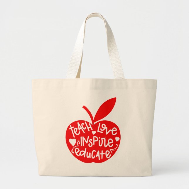 Lehrer-Tasche Jumbo Stoffbeutel (Vorne)