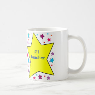 Lehrer-Tasse mit hellen Sternen Tasse
