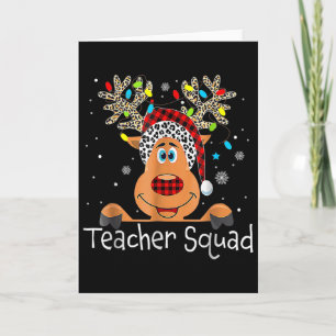 Lehrer-Team-Rentier-Weihnachten Xmas Karte