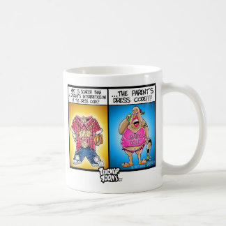 Lehrer Toons Kleidercode-Tasse Tasse