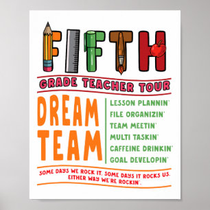 Lehrer-Tour für die 5. Klasse Zurück zur Schule Fü Poster