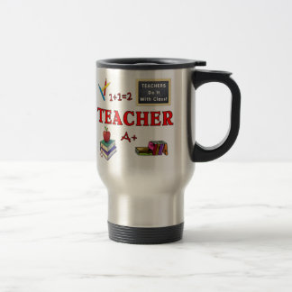 Lehrer tun es mit Klasse Reisebecher