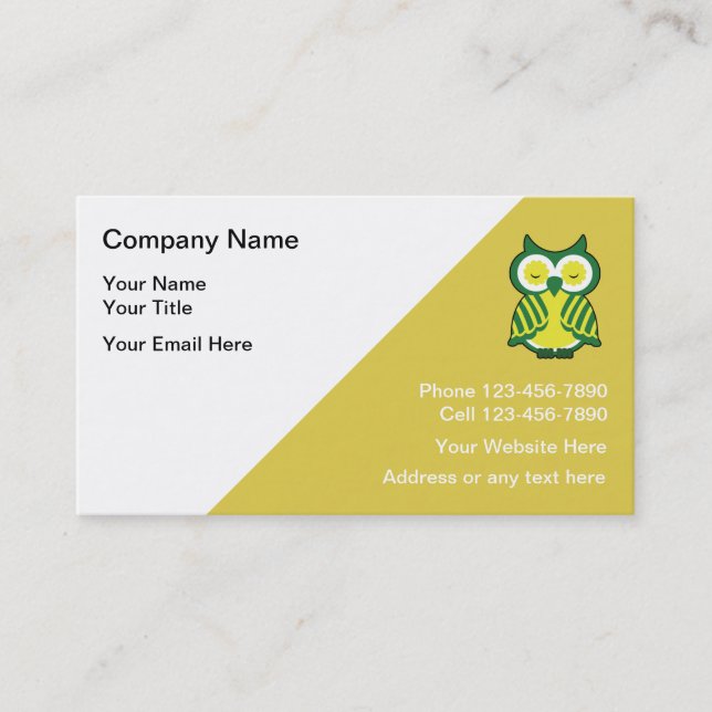 Lehrer-Tutor-Visitenkarten Visitenkarte (Vorderseite)