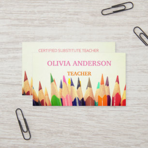 Lehrer Tutor weiße Visitenkarten Visitenkarte
