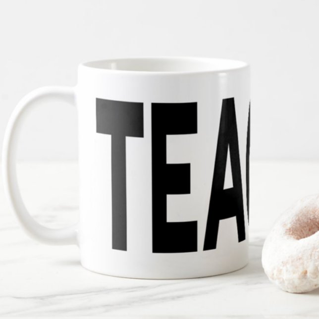 LEHRER Typografie Erzieher Würdigung Geschenk Kaffeetasse (Von Creator hochgeladen)