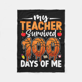 Lehrer überlebte 100 Tage der 100. Tag Schule Fleecedecke