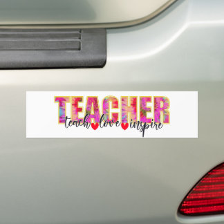 Lehrer Unterrichten Liebe Inspirierte Niedlich Sch Autoaufkleber