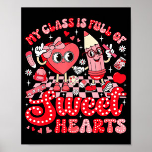 Lehrer Valentinstag Shirt Mein Cl Ist Voller Süßig Poster