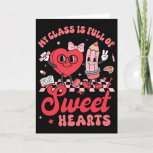 Lehrer Valentinstag-Shirt Meine Klasse Ist Voller Karte