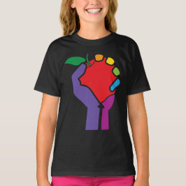 Lehrer vereinigten Regenbogen für schwarzes Shirt