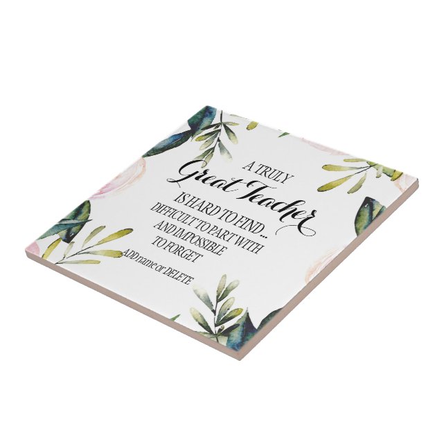 Lehrer Verlasse Geschenkschrift für Lehrer in Rent Fliese (Seite)