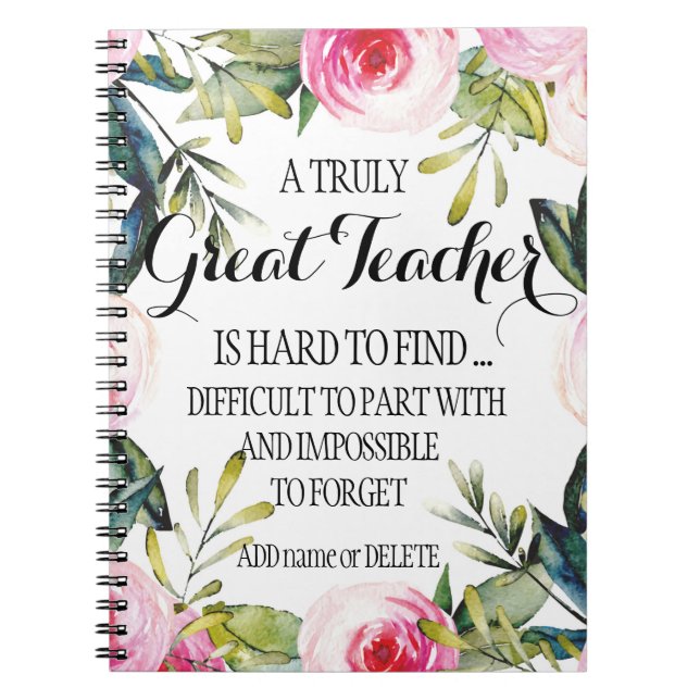 Lehrer Verlassend Wertschätzung Pensionierung dank Notizblock (Vorderseite)