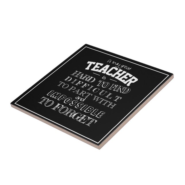 Lehrer Vielen Dank für Ihr Dankeschön Fliese (Seite)