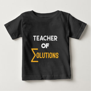 Lehrer von Alkolution Algebra Math Teacher Baby T-shirt