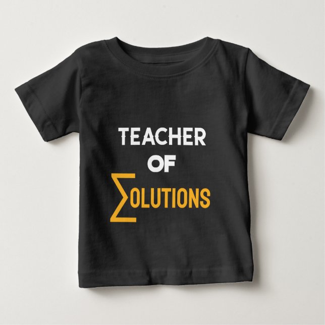 Lehrer von Alkolution Algebra Math Teacher Baby T-shirt (Vorderseite)
