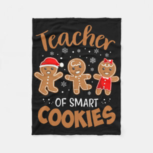 Lehrer von intelligenten Keksen Lebkuchen Weihnach Fleecedecke