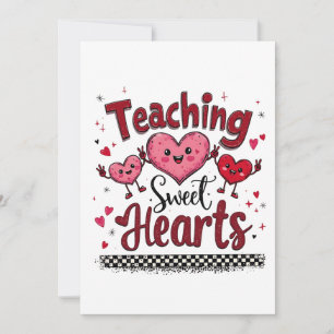 Lehrer von Sweet Hearts Funny Valentine Dankeskarte