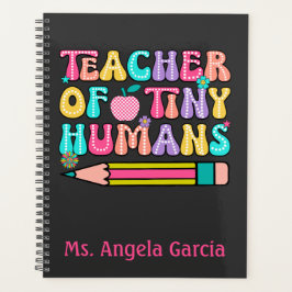 Lehrer von winzigen Menschen zurück zum Schulplane Planer