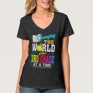 Lehrer wechseln Welt ein drittes Mal nach dem ande T-Shirt