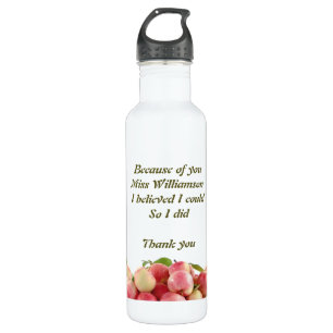 Lehrer  WEGEN IHRER GLAUBE ICH, DASS ICH KÖNNTE Edelstahlflasche