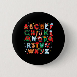 Lehrer Weihnachten Alphabet Zurück zur Schule Feri Button